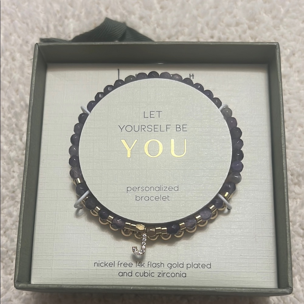 LEITH Personalized “J” Beaded Bracelets